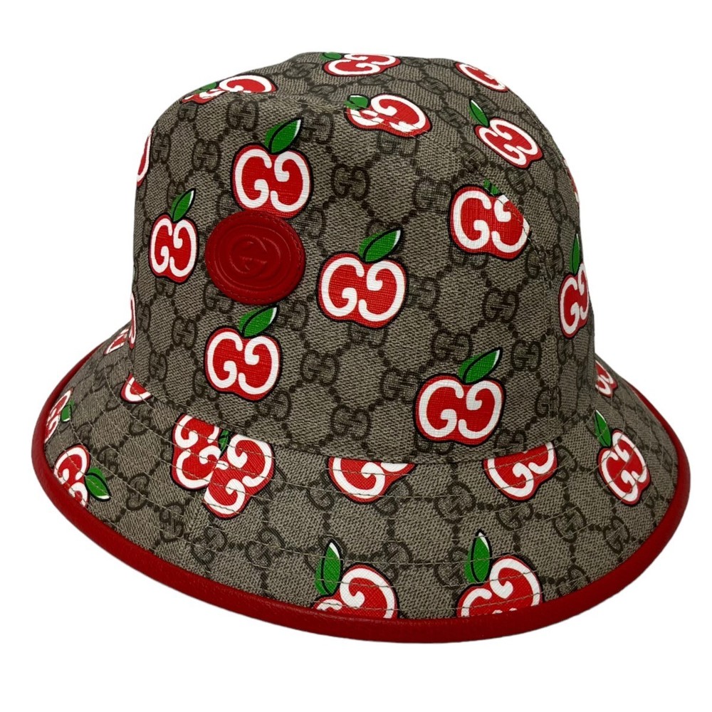 Gucci G Apple Fedora Hat Brown